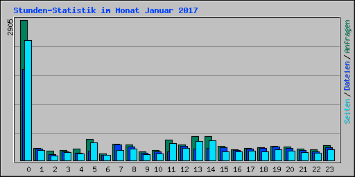 Stunden-Statistik im Monat Januar 2017