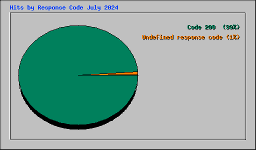 Hits by Response Code July 2024